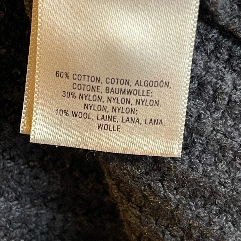 Anthropologie Knitted & Knotted Wool Blend Open Sweater Long‎ Cardigan